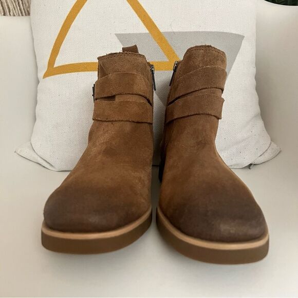 Ugg Josefene Distressed Suede Ankle Boots Chestnut US 6 EU 37 NEW MSRP $150 - Picture 6 of 10